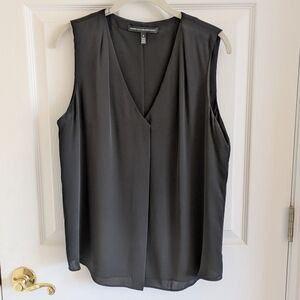 White House Black Market sleeveless black top, size 8